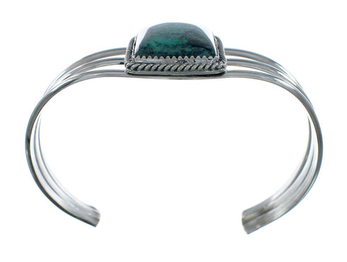 Native American Sterling Silver Navajo Turquoise Cuff Bracelet X10339